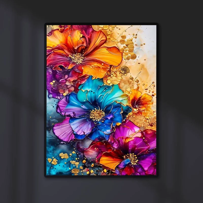 5D Diamond Painting – Colourful Flowers