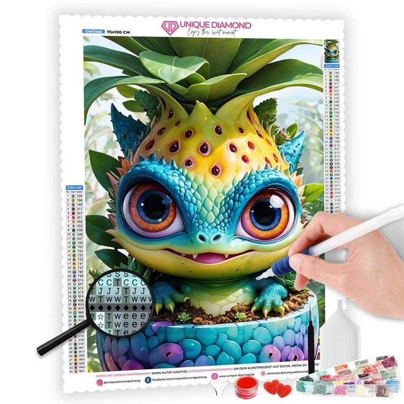 5D Diamond Painting – Tropische Überraschung