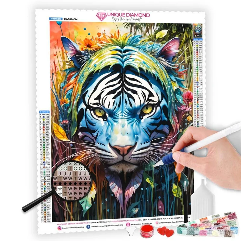 5D Diamond Painting – Verborgene Wildnis