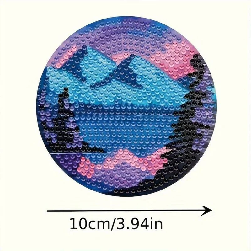 5D Diamond Painting Untersetzer Landschaft