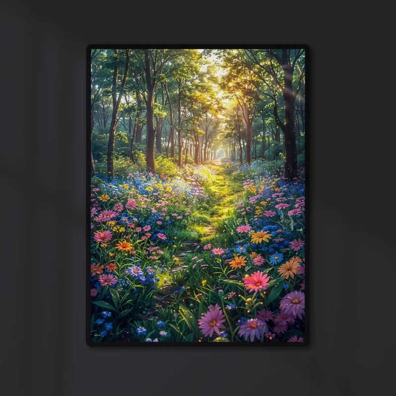 5D Diamond Painting – Flowers Forest Path