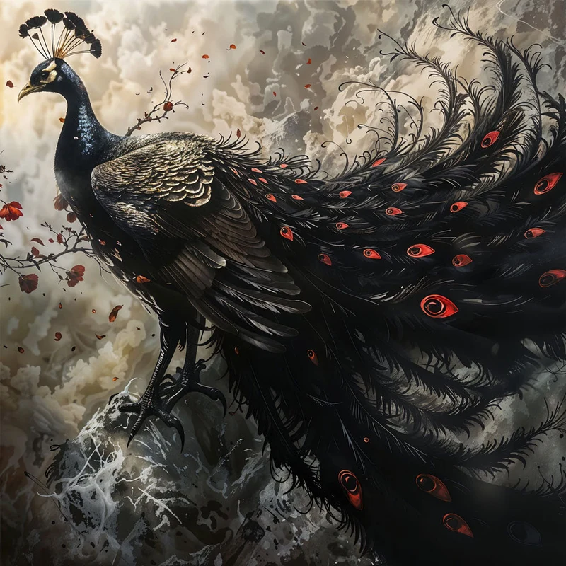 5D Diamond Painting – Mystical Peacock
