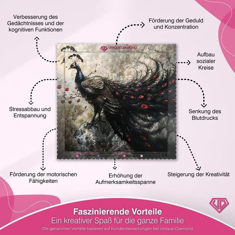 5D Diamond Painting – Mystical Peacock