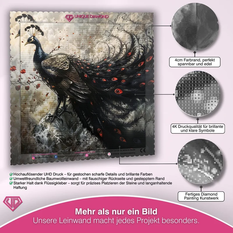 5D Diamond Painting – Mystical Peacock