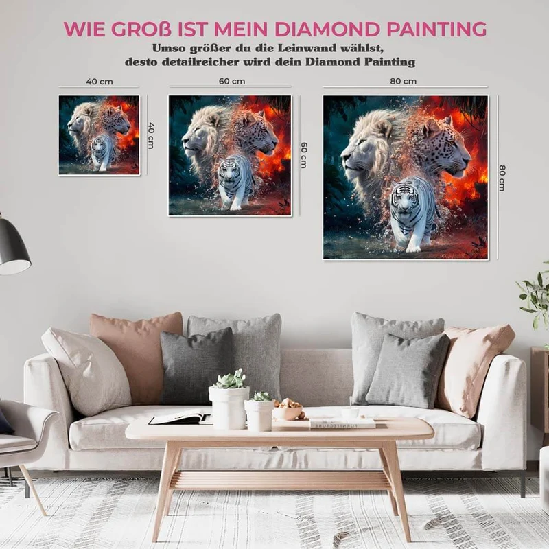 5D Diamond Painting – Raubkatzen