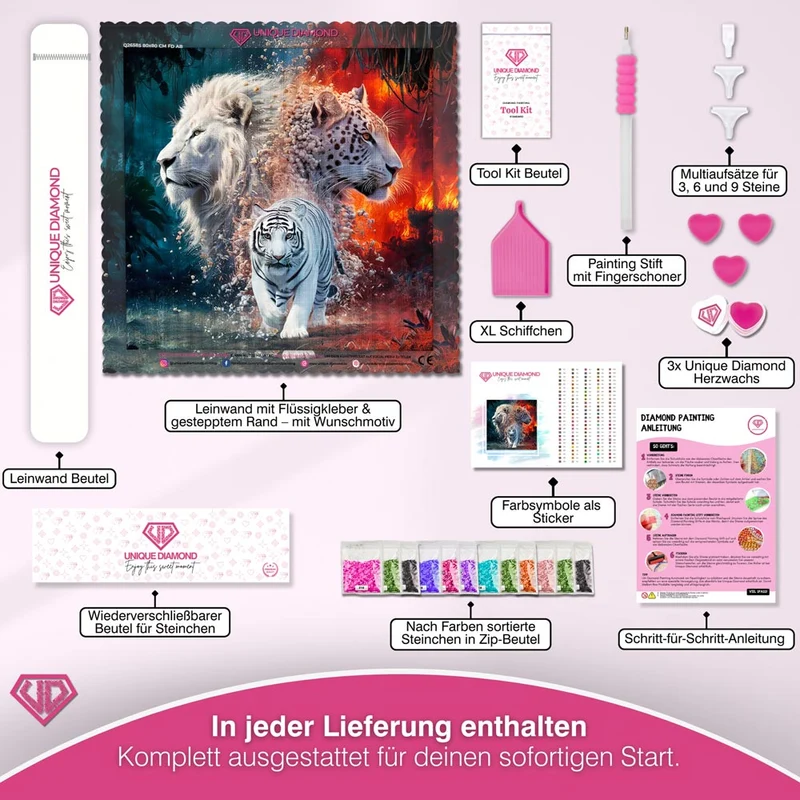 5D Diamond Painting – Raubkatzen