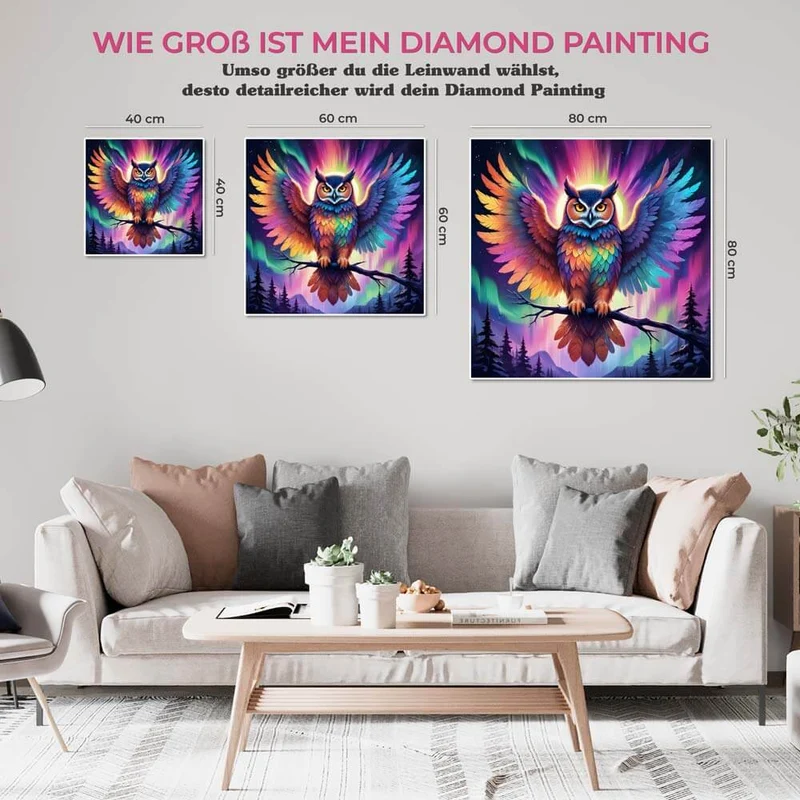 5D Diamond Painting – Aurora Owl