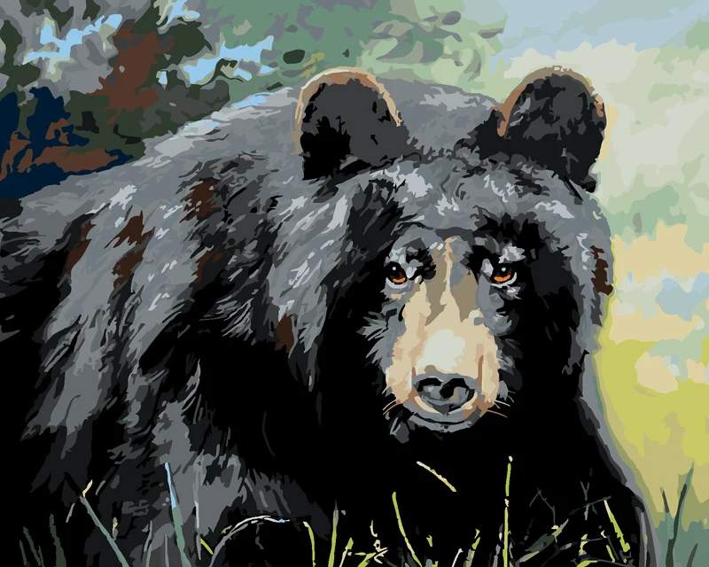 Diamond painting - BÄRENAUGENBLICK (D. RUSTY RUST)