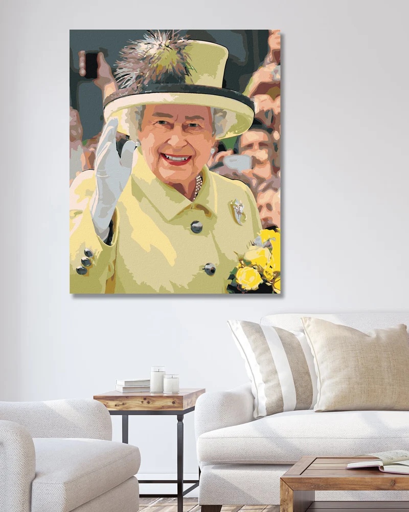 Diamond painting - WINKENDE KÖNIGIN ELIZABETH II.