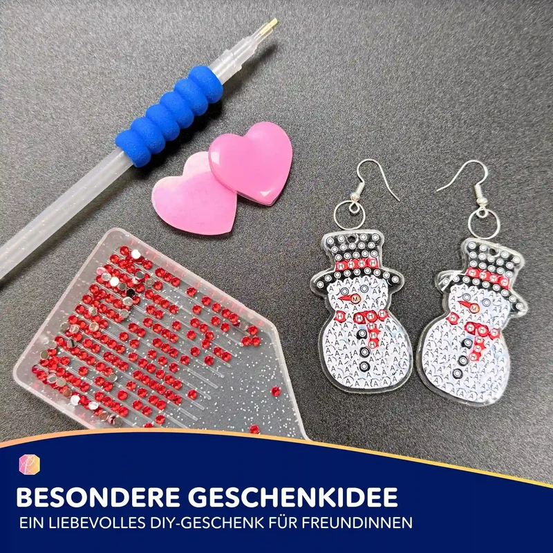 Diamond Painting Ohrringe Weihnachten