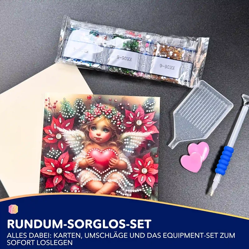 Diamond Painting Weihnachtskarten