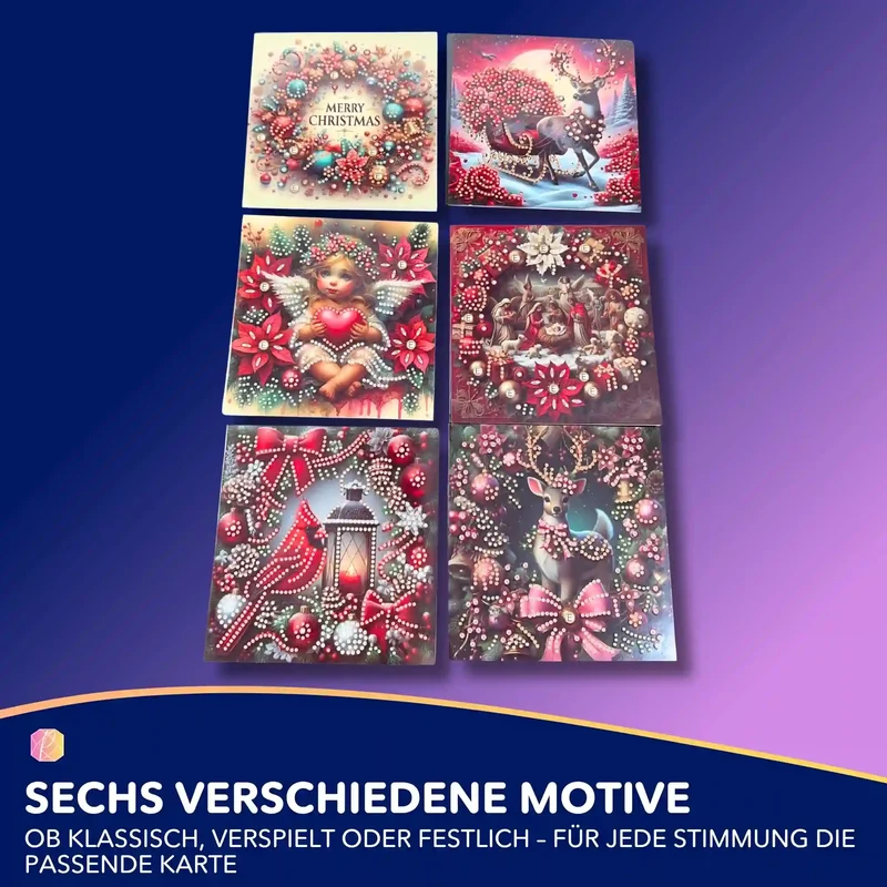 Diamond Painting Weihnachtskarten