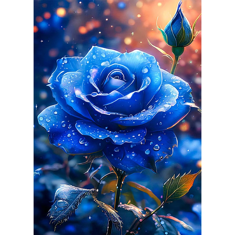5D Diamond Painting – Blaue Rose