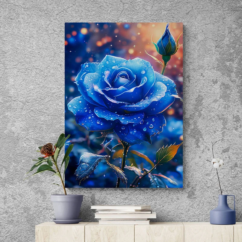 5D Diamond Painting – Blaue Rose