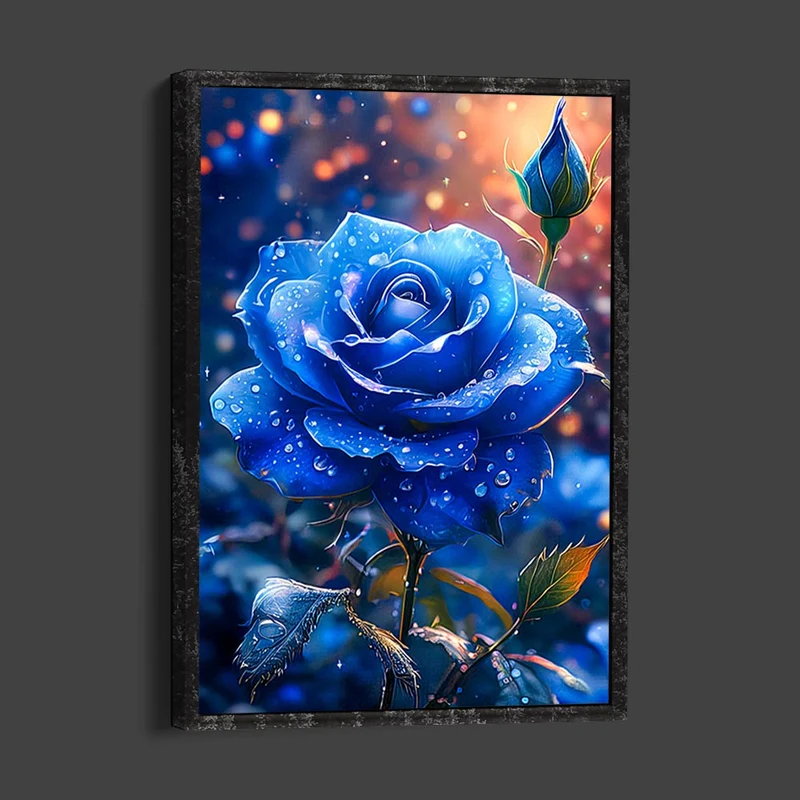 5D Diamond Painting – Blaue Rose