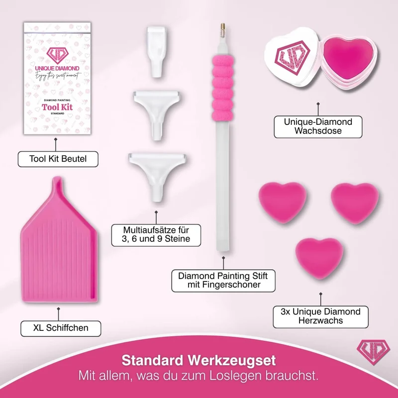 5D Diamond Painting – Rainbow Alpaca Duo