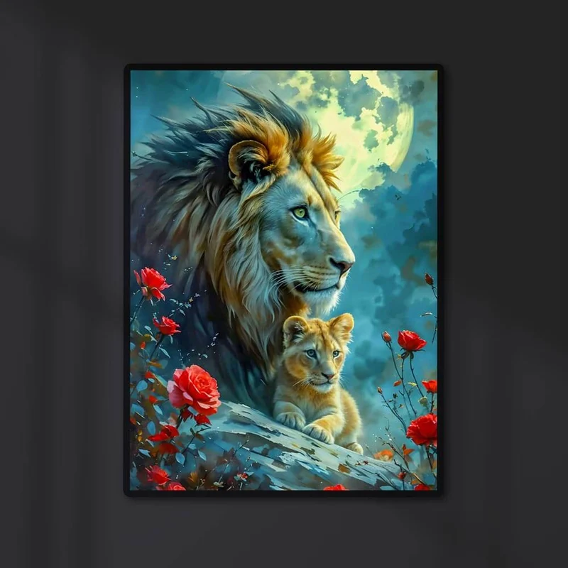 5D Diamond Painting – Majestic Moon Guardians