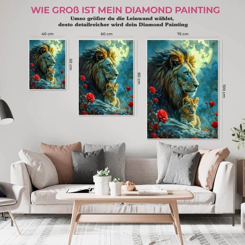 5D Diamond Painting – Majestic Moon Guardians