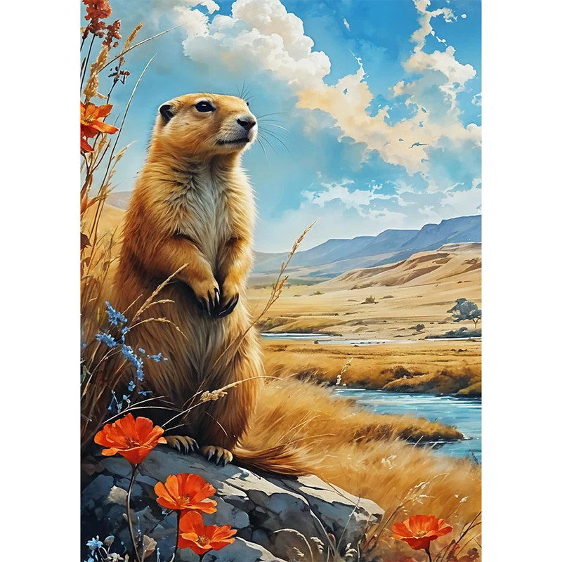 5D Diamond Painting – Wächter der Wiese