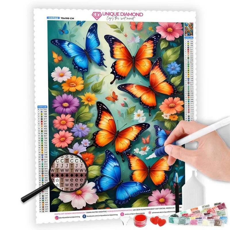 5D Diamond Painting – Butterfly Symphony