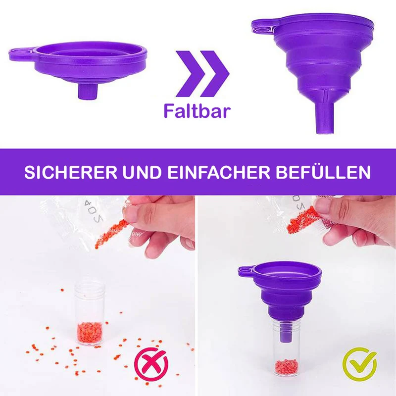 Diamond Painting Koffer Schmetterlinge mit 80 Fächern + Zubehör