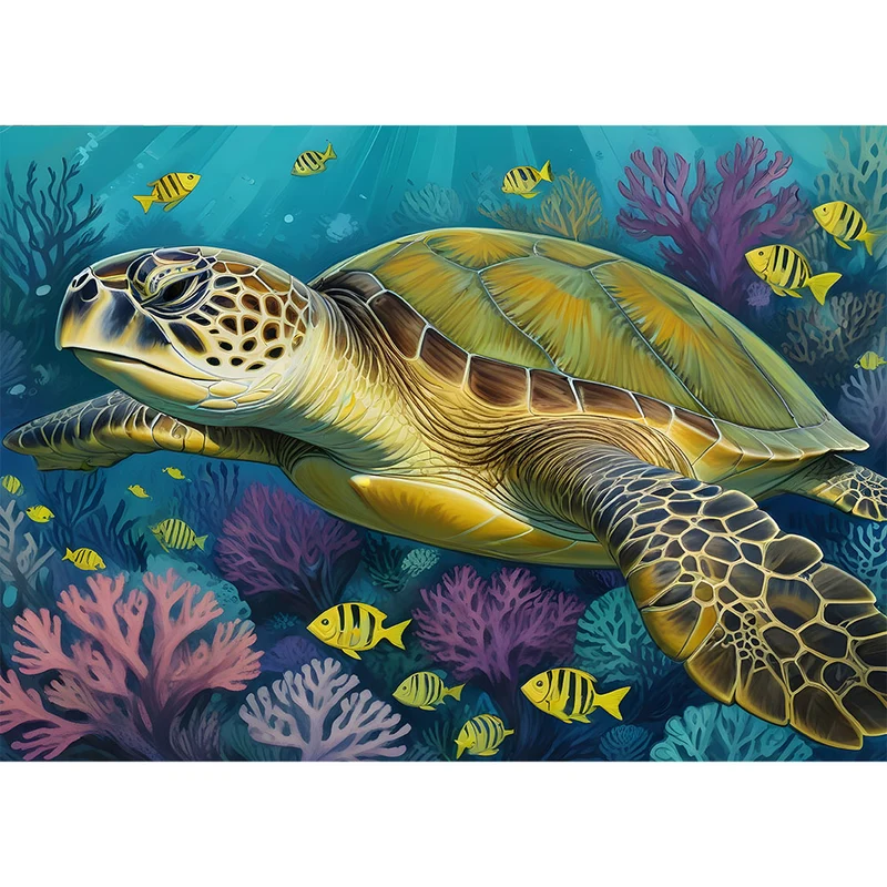 5D Diamond Painting – Schildkröte
