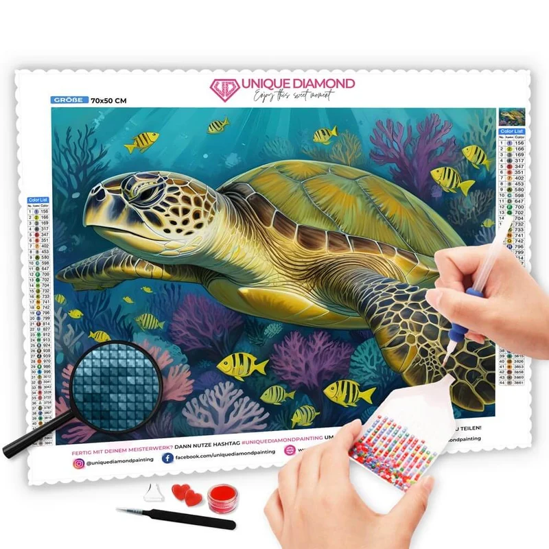 5D Diamond Painting – Schildkröte