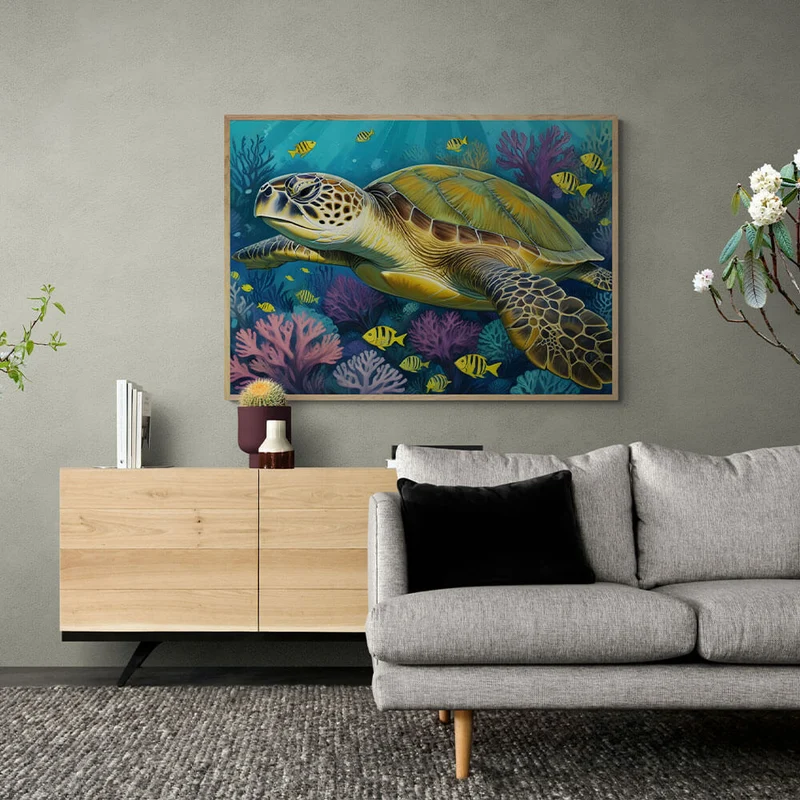 5D Diamond Painting – Schildkröte
