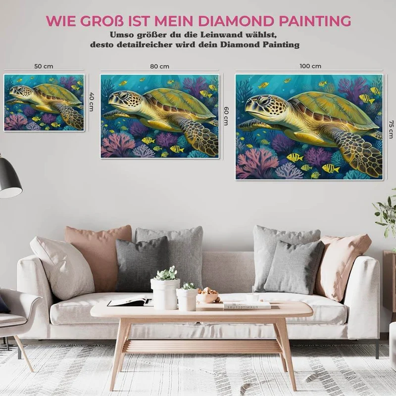 5D Diamond Painting – Schildkröte