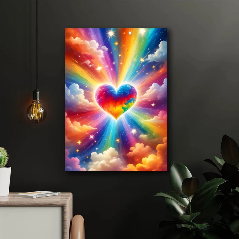 5D Diamond Painting – Herzwolke