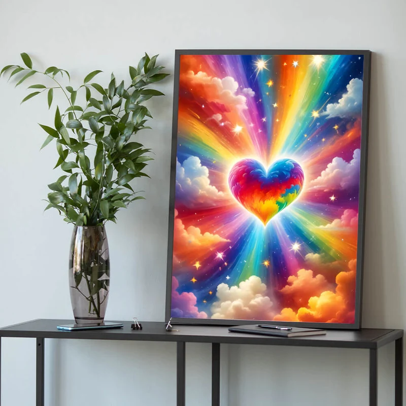 5D Diamond Painting – Herzwolke