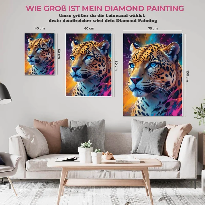 5D Diamond Painting – Leopard