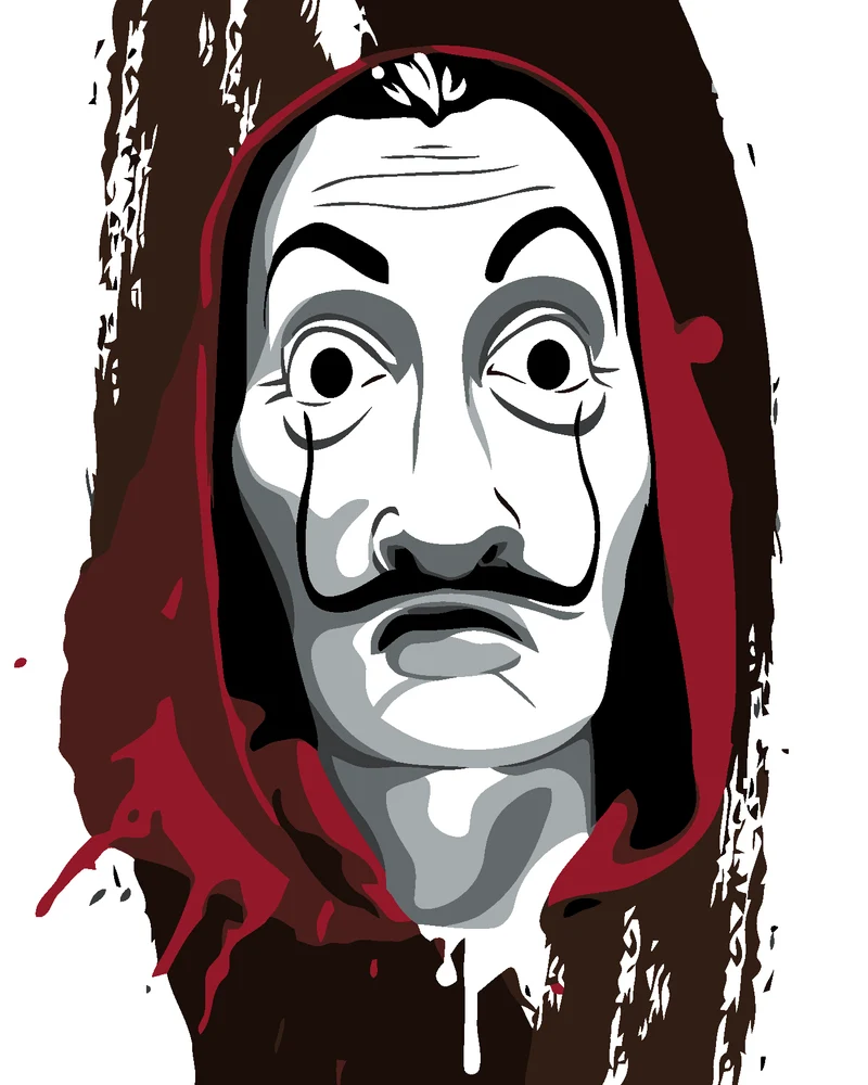 Diamond painting - GRAFIK-MASKE (La casa de papel)