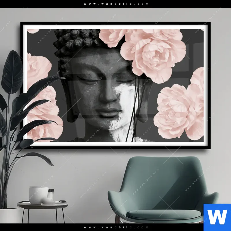 Poster | Buddha - Blüten der Stille | Querformat