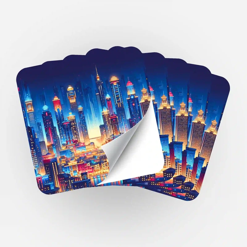 Aufkleber 5er-Set - Stadt der Lichter "Limited Edition"