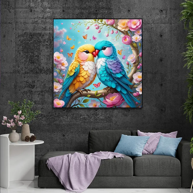 5D Diamond Painting – Love Parrot