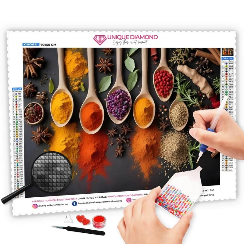 5D Diamond Painting – Steine Gewürze