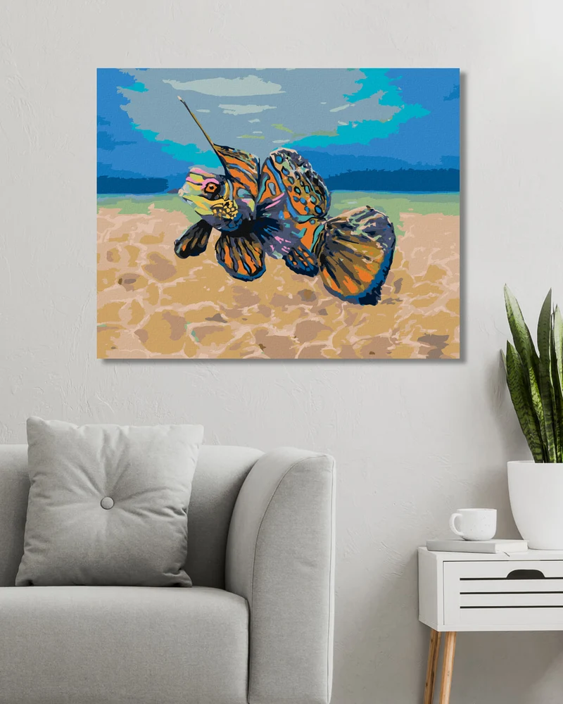 Diamond painting - MANDARINFISCH