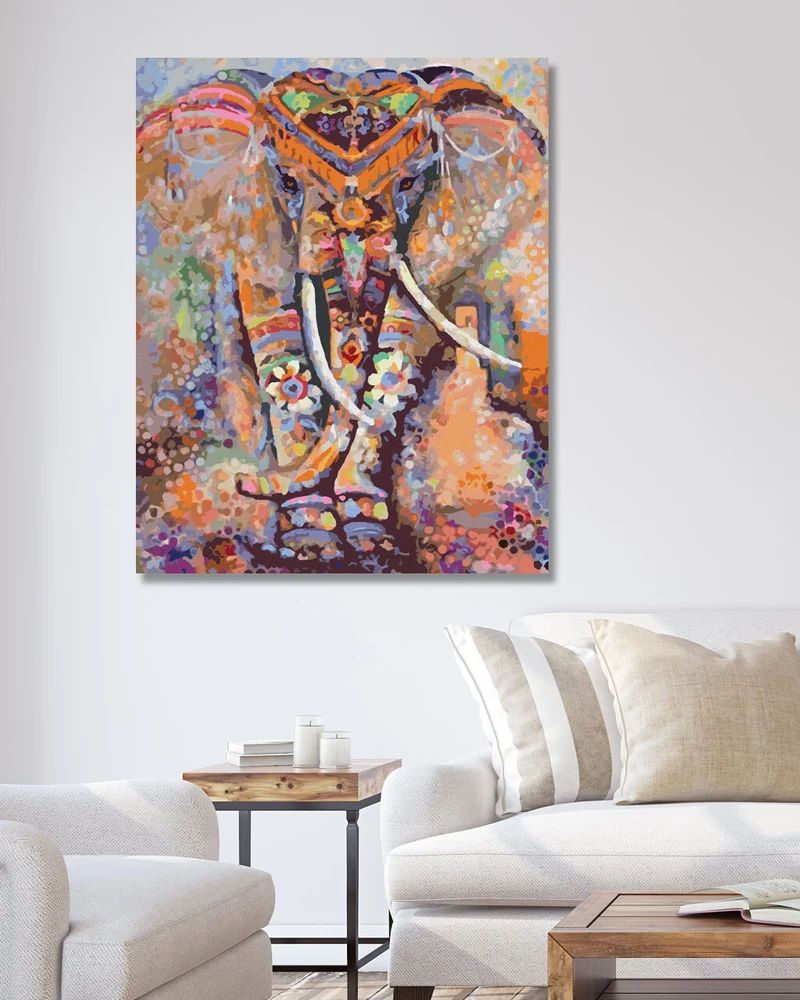 Diamond painting - MANDALA ELEFANT