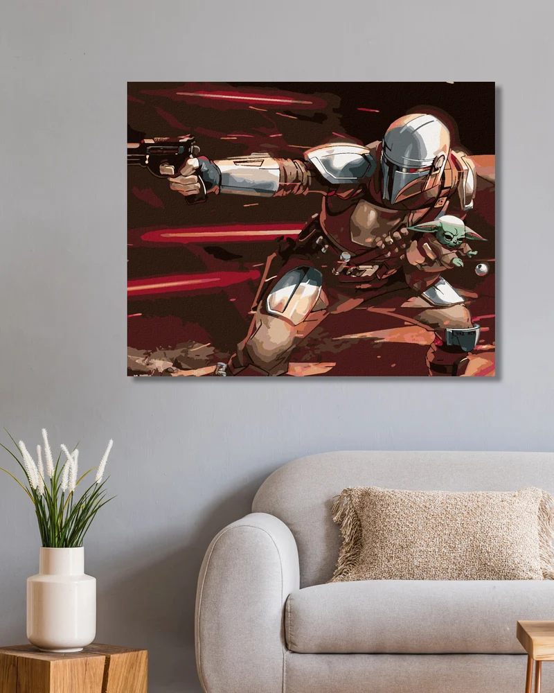 Diamond painting - MANDALORIAN UND BABY YODA