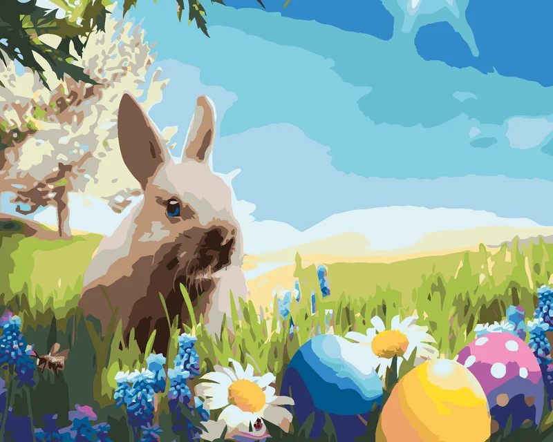 Diamond painting - KLEINER OSTERHASE