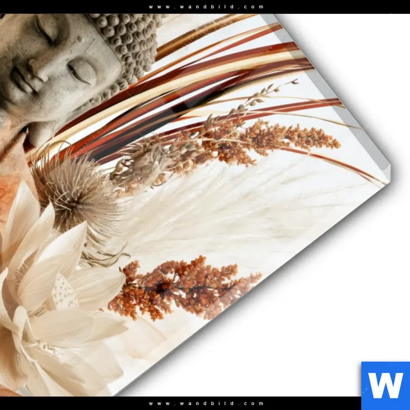 Acrylglasbild | Buddha – Harmonie der Natur | Hochformat