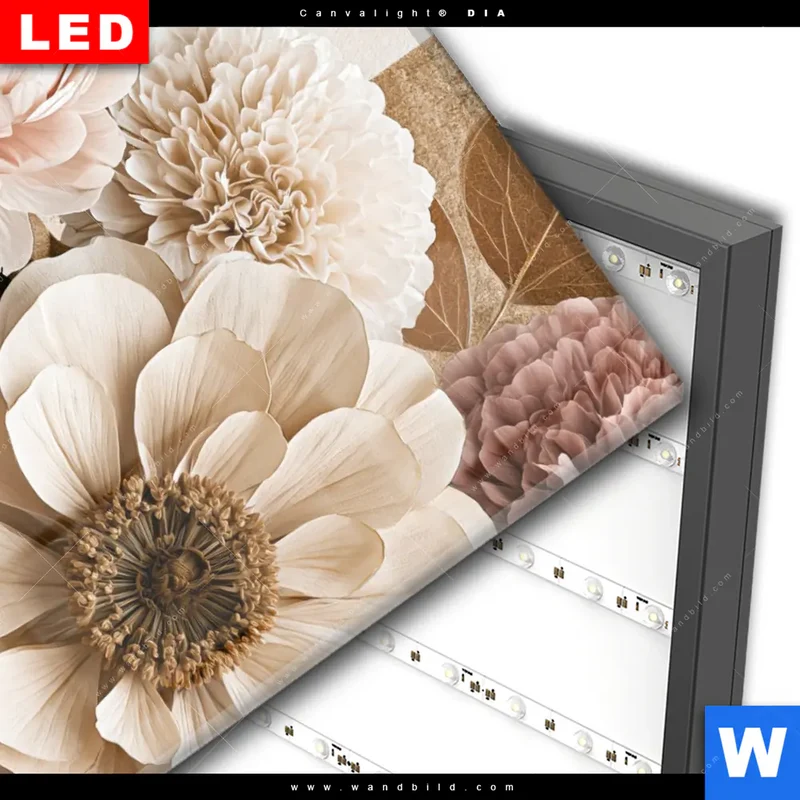 Wechselmotiv Acrylglas Canvalight® DIA | Rosé Garden | Hochformat