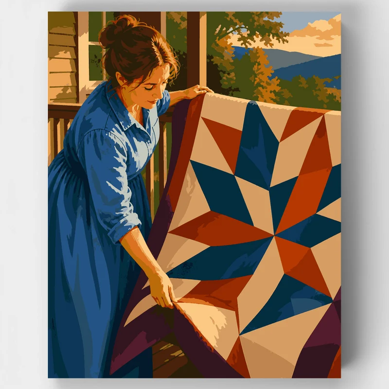 Appalachian Star Quilt - Paint by Numbers Kit