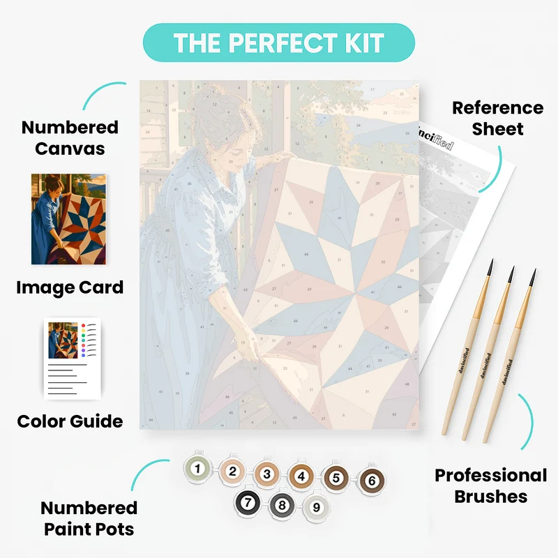 Appalachian Star Quilt - Paint by Numbers Kit