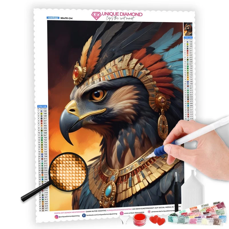 5D Diamond Painting – Falcon