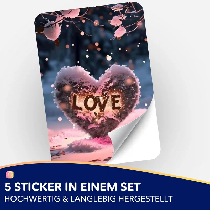 Aufkleber 5er-Set - Love "Limited Edition"