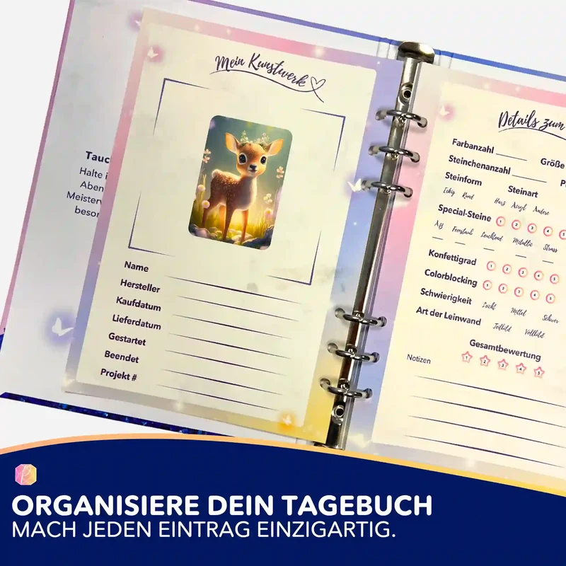 Aufkleber 5er-Set - Kleines Rehkitz Anabell "Limited Edition"