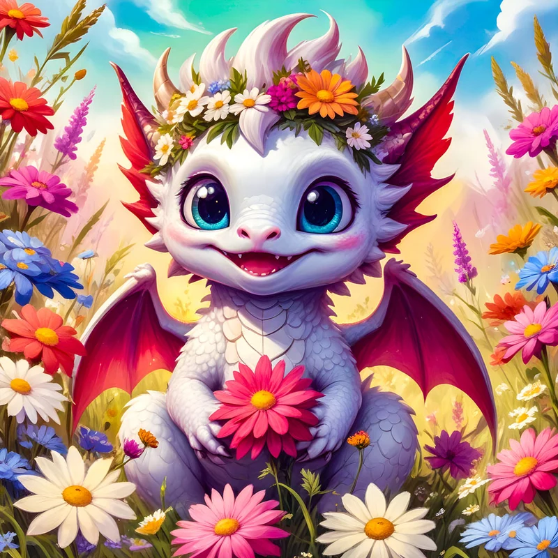 5D Diamond Painting – Cute Dragon