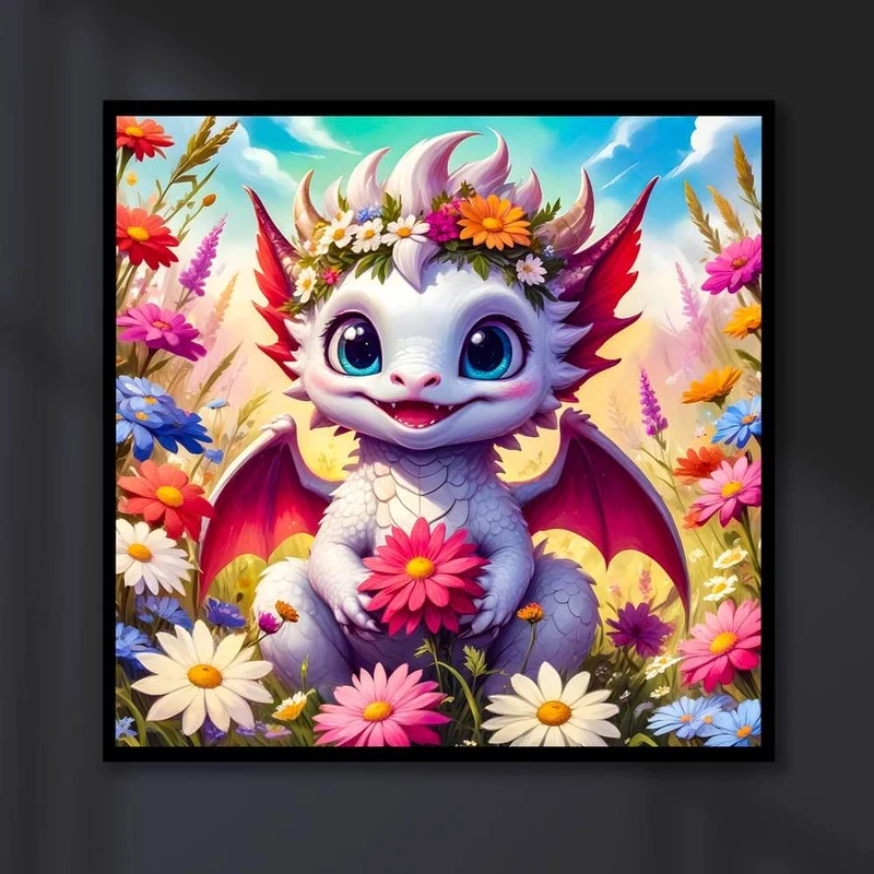 5D Diamond Painting – Cute Dragon